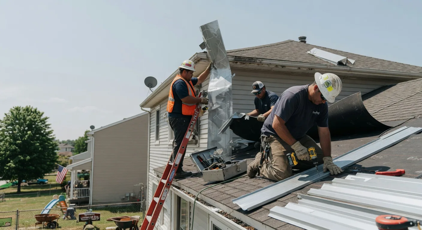 Storm Damage Metal Roof Repair in Hartford, TN